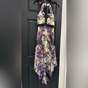 Bebe multicolor High low dress size 4
